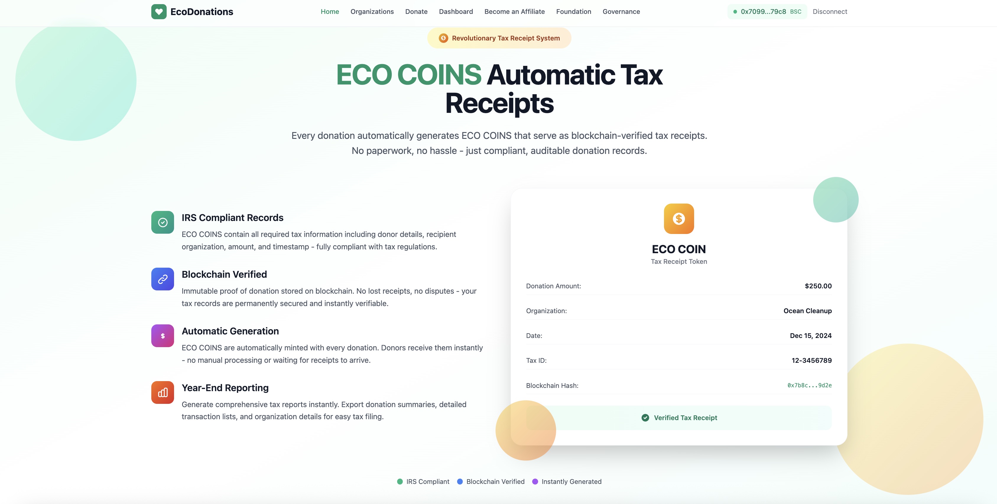Automated Tax Receipts