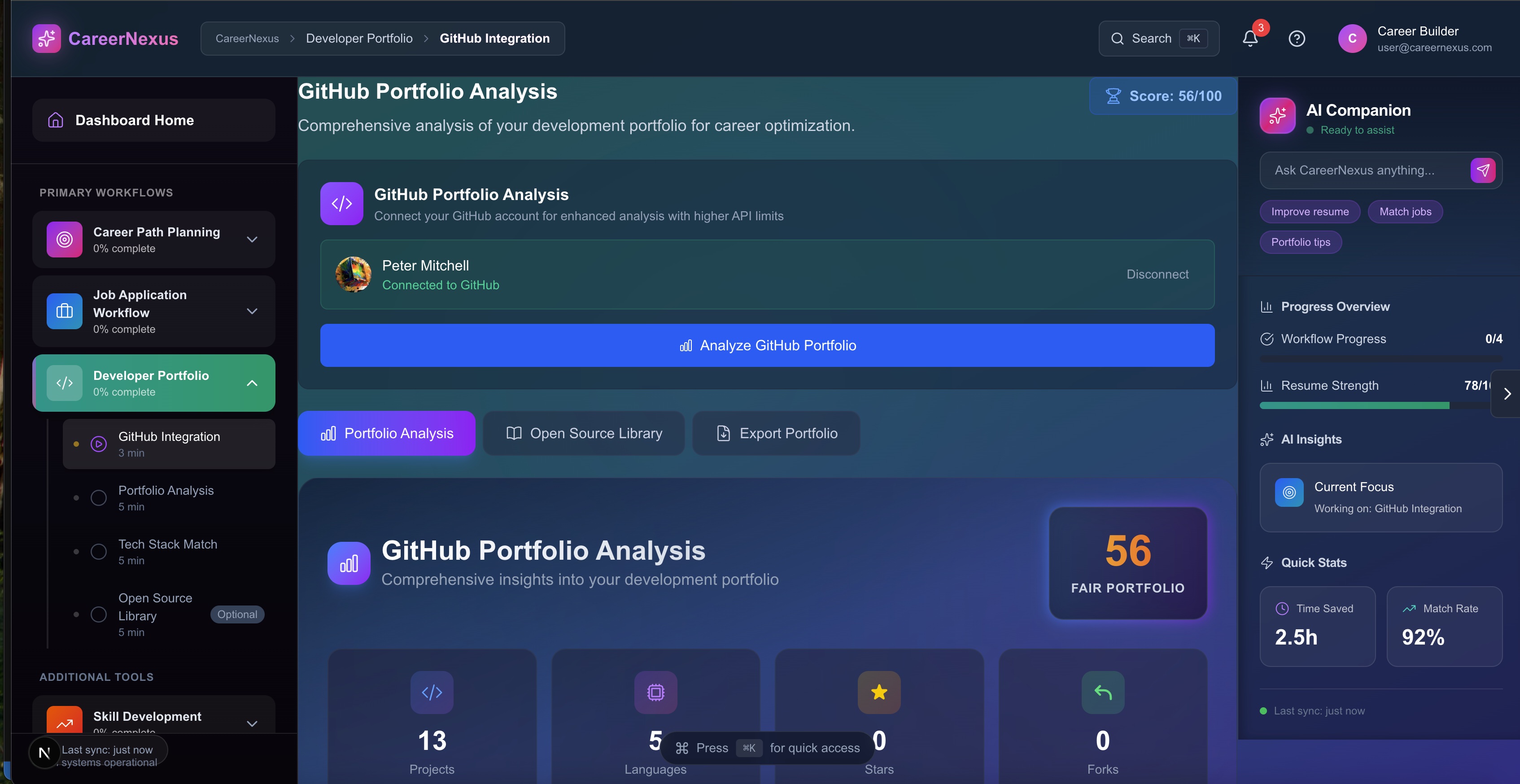 GitHub Portfolio Analysis